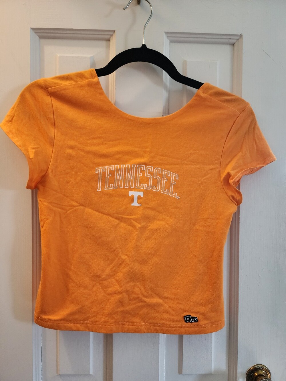 Tennessee Short Sleeve Crop Tee - Orange Collegiate Top